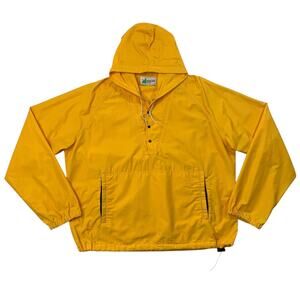 Vintage Mountain Equipment Jacket Mens L Yellow Nylon Blend Anorak Windbreaker